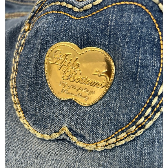 🍎 Vintage Apple Bottoms Skinny Jeans with Contrast Stitching - Picture 1 of 9